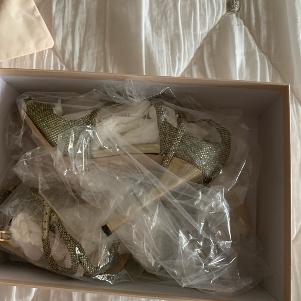 Jimmy Choo metallic shoes size 7 - Picture 5 of 7